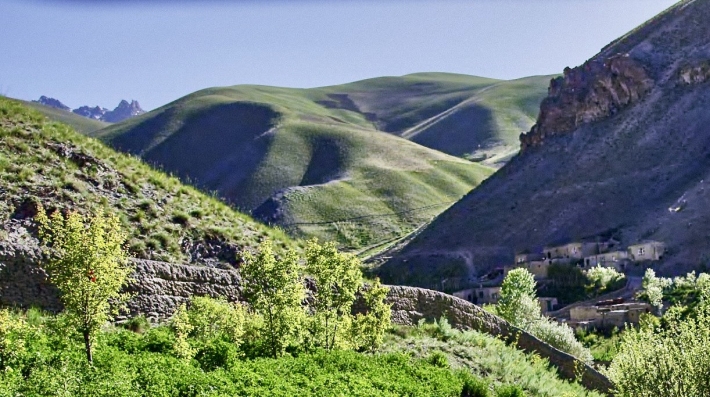 landscape with hills